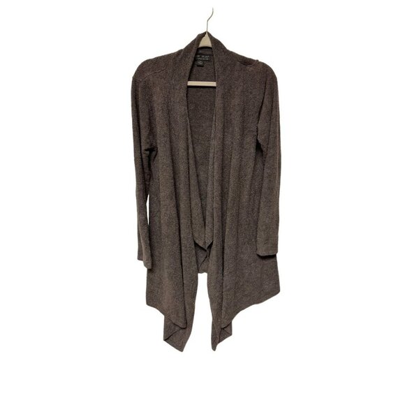 Barefoot Dreams Sweaters - Barefoot Dream Brown High Low Bamboo Blend Chic Lite Knit Cardigan Women L/XL